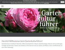 Tablet Screenshot of gartenkulturfuehrer.de